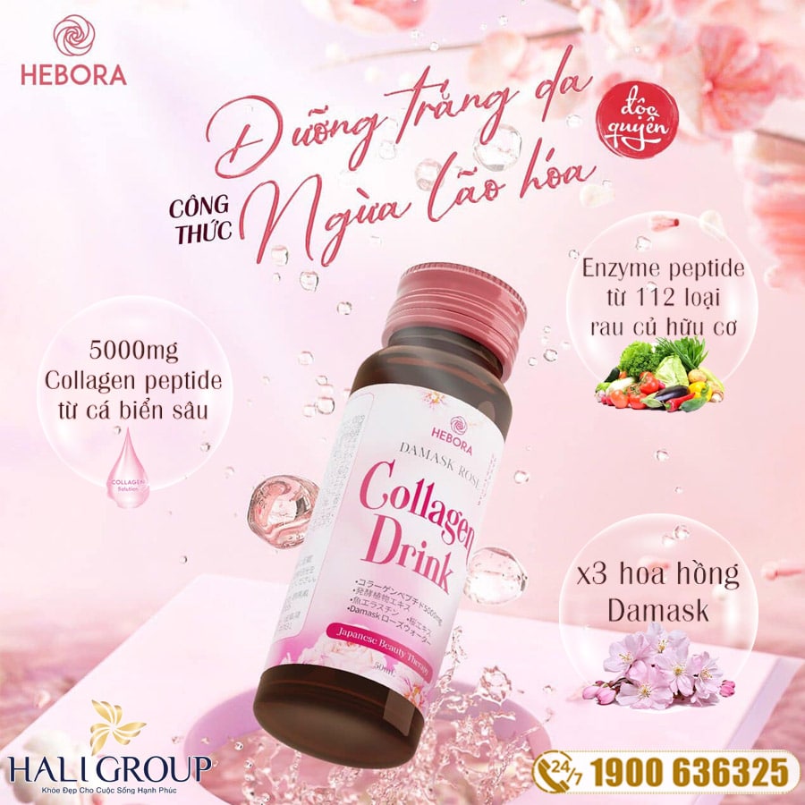 Collagen Hebora Drink Nhật Bản