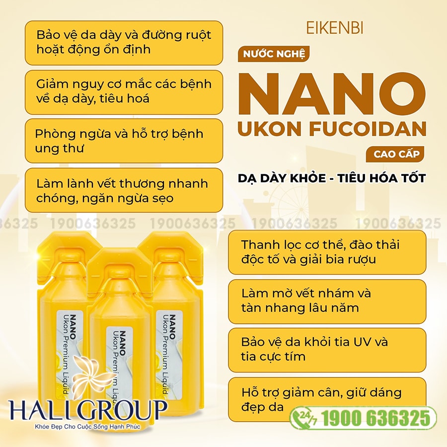 Nước uống nghệ Nano Ukon Premium Liquid Eikenbi