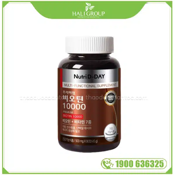 Viên Uống Bổ Sung Biotin Nutri D-Day PREMIUM Biotin 10000