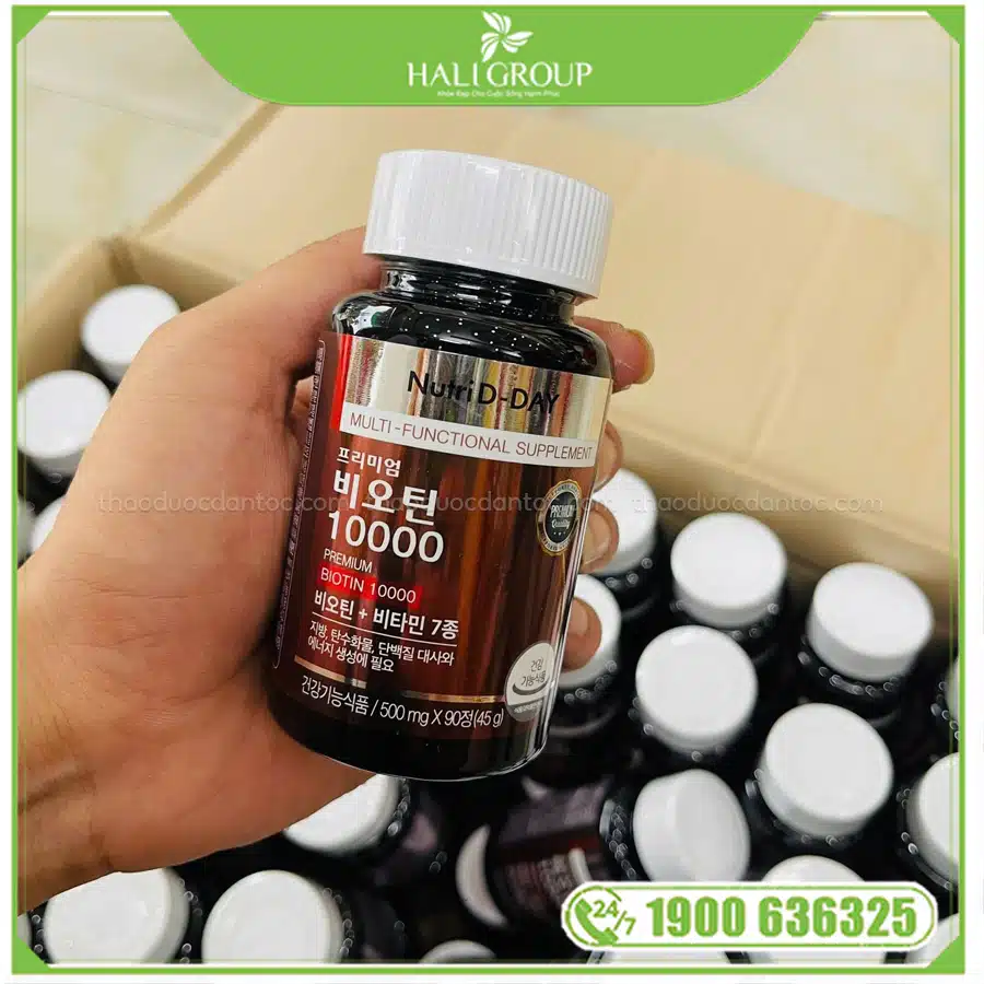 thành phần Viên Uống Bổ Sung Biotin Nutri D-Day PREMIUM Biotin 10000