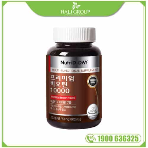 Viên Uống Bổ Sung Biotin Nutri D-Day PREMIUM Biotin 10000