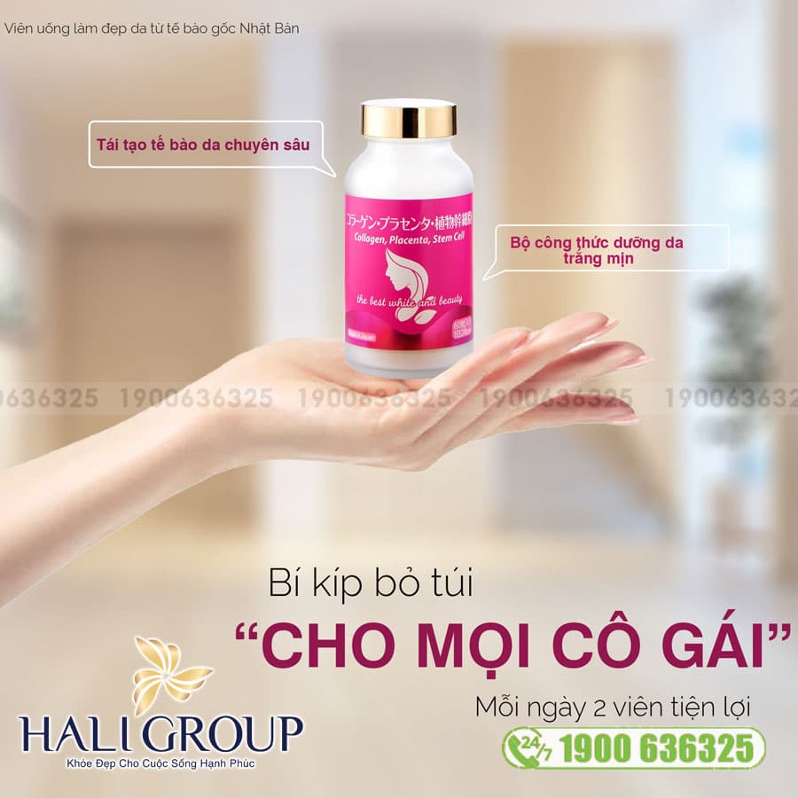 Viên uống Collagen, Placenta, Stem Cell Jpanwell