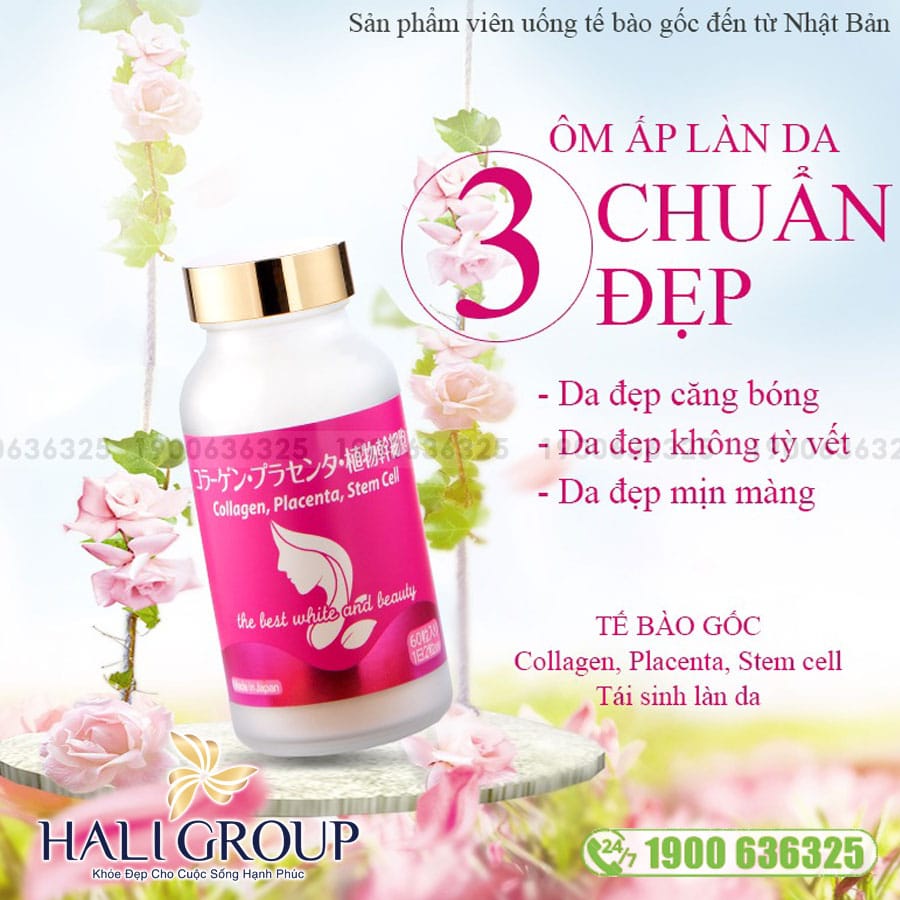 Viên uống Collagen, Placenta, Stem Cell Jpanwell