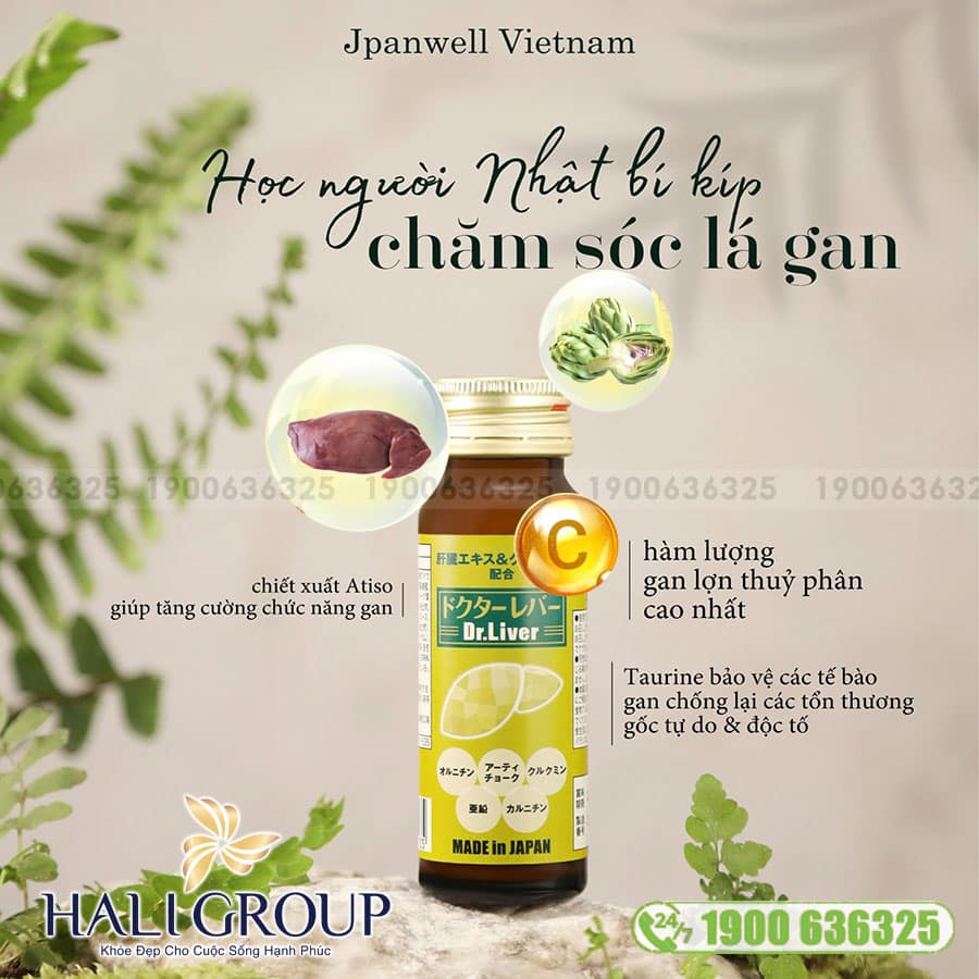 Nước uống bổ gan giải độc Dr.Liver Jpanwell