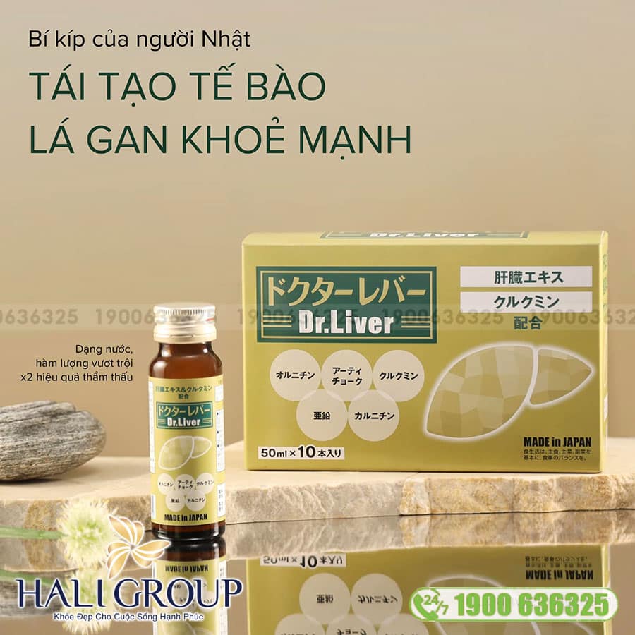 Nước uống bổ gan giải độc Dr.Liver Jpanwell
