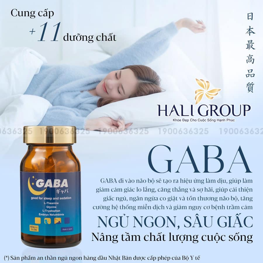 Viên uống hỗ trợ an thần ngủ ngon Gaba Jpanwell