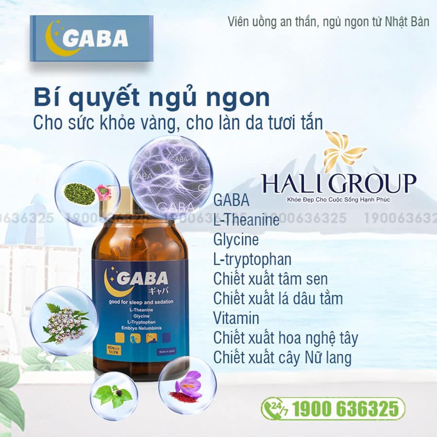 Viên uống hỗ trợ an thần ngủ ngon Gaba Jpanwell