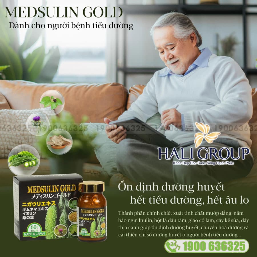 Viên Uống Hỗ Trợ Tiểu Đường Medsulin Gold