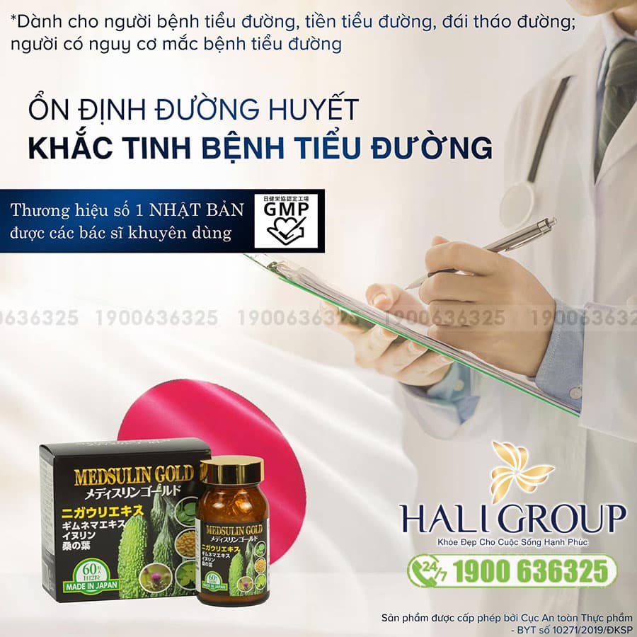 Viên Uống Hỗ Trợ Tiểu Đường Medsulin Gold