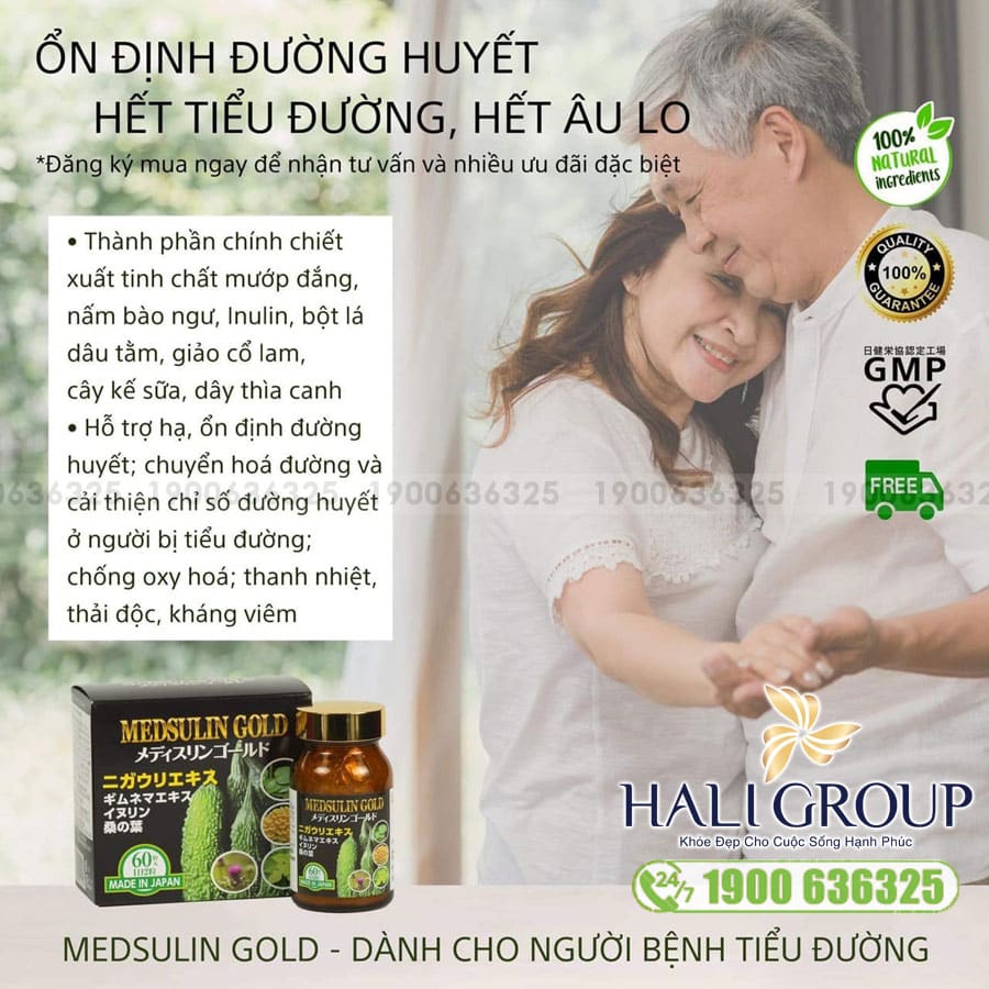 Viên Uống Hỗ Trợ Tiểu Đường Medsulin Gold