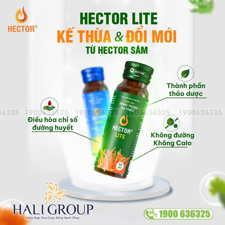 Nước Nấm Đông Trùng Hạ Thảo Hector Lite