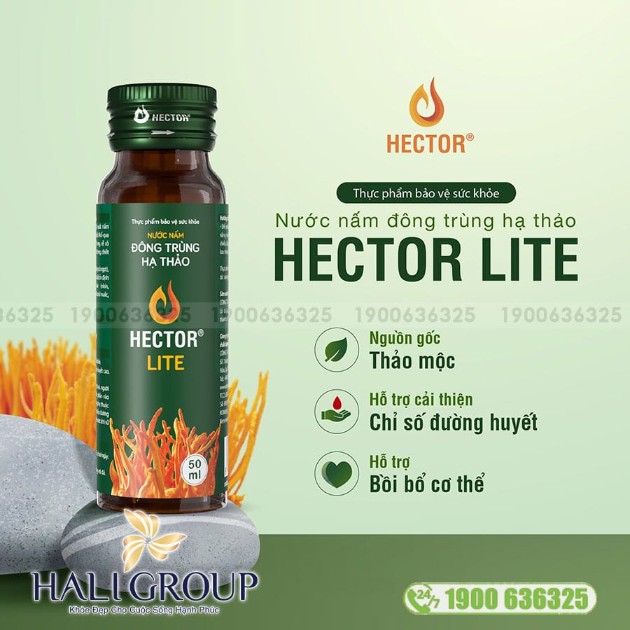 Nước Nấm Đông Trùng Hạ Thảo Hector Lite