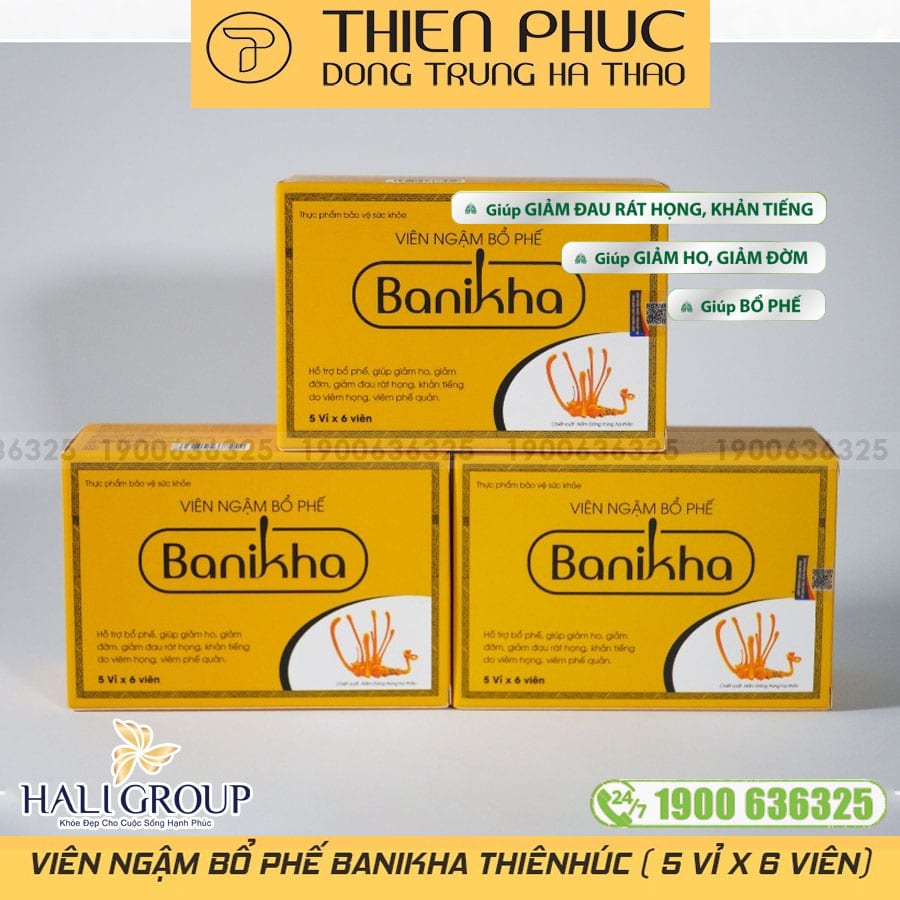 Viên Ngậm Bổ Phế Banikha Thiên Phúc