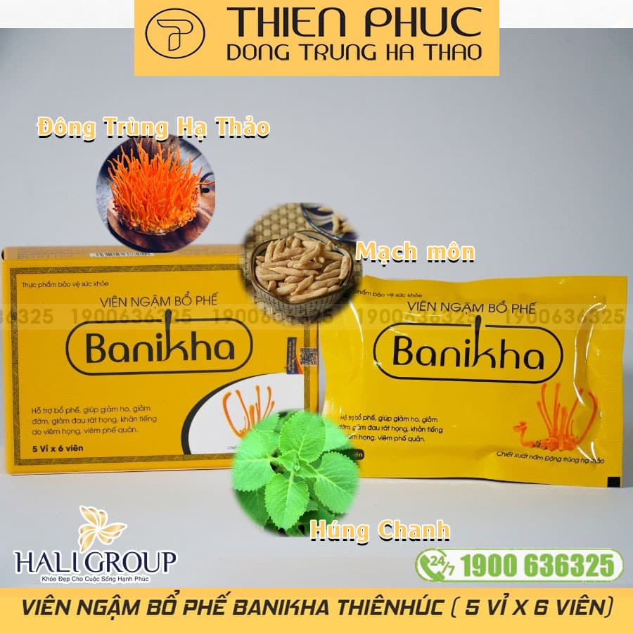 Viên Ngậm Bổ Phế Banikha Thiên Phúc