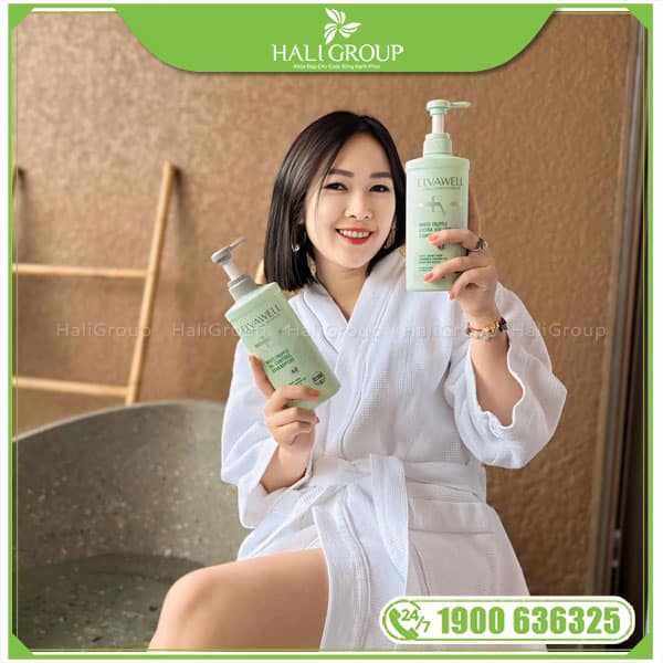 Bộ Dầu Gội Xả Giảm Rụng Tóc Sạch Dầu Bết Elvawell - Ảnh 6