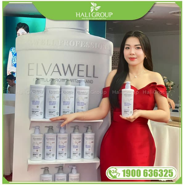 Bộ Dầu Gội Xả Phục Hồi Hư Tổn Siêu Suôn Mượt Elvawell - Ảnh 9