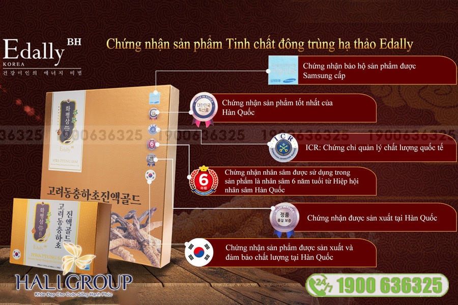 Tinh Chất Đông Trùng Hạ Thảo Edally - Hwa Pyung Sam Korean Dong Chung Ha Cho Extract Gold