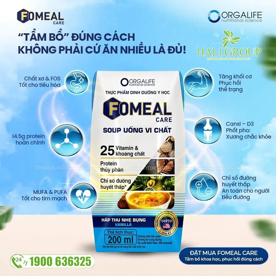 công dụng thực phẩm dinh dưỡng y học fomeal care
