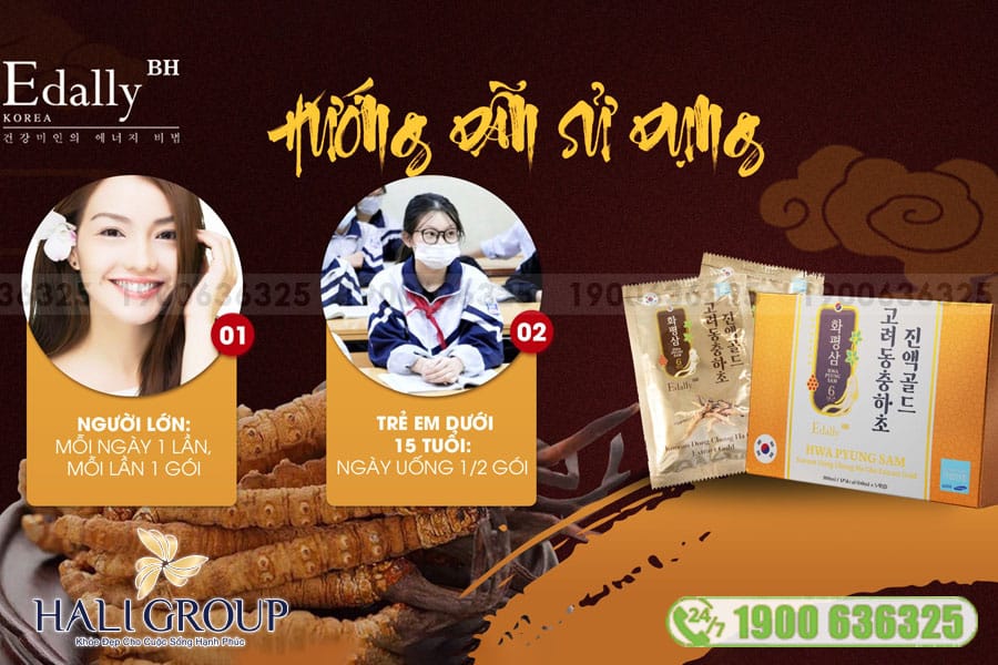 Tinh Chất Đông Trùng Hạ Thảo Edally - Hwa Pyung Sam Korean Dong Chung Ha Cho Extract Gold