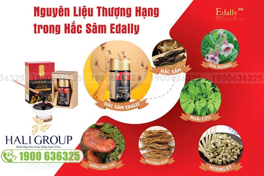 Cao Hắc Sâm Hàn Quốc Edally - Hwa Pyung Sam Korea Black Ginseng Extract Premium