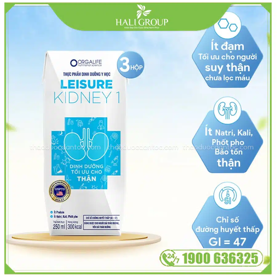 cách dùng Thực Phẩm Dinh Dưỡng Y Học Leisure Kidney 1 Orgalife