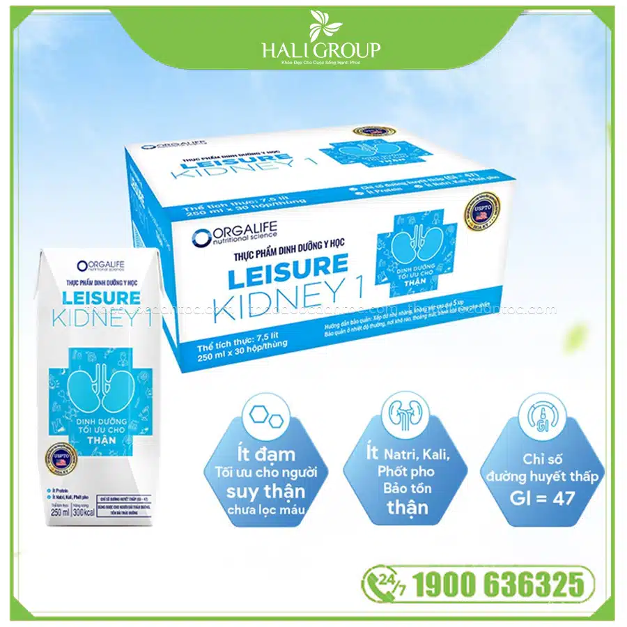 công dụng Thực Phẩm Dinh Dưỡng Y Học Leisure Kidney 1 Orgalife