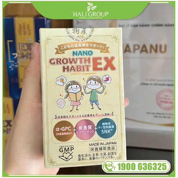 Thực Phẩm Bảo Vệ Sức Khỏe Nano Growth Habit EX Nichiei Bussan