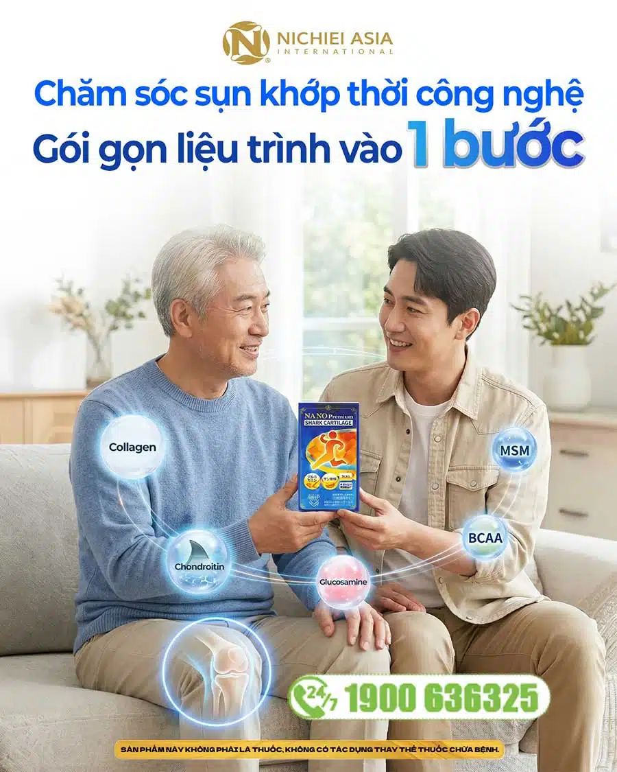 Thực Phẩm Bảo Vệ Sức Khỏe Nano Premium Shark Cartilage Nichiei Bussan