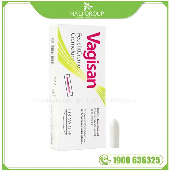 Viên Đặt Dưỡng Ẩm Vagisan FeuchtCreme Cremolum - Hộp 16 Viên