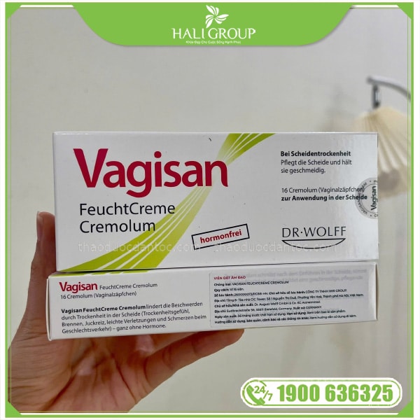 Viên Đặt Dưỡng Ẩm Vagisan FeuchtCreme Cremolum - Hộp 16 Viên - Ảnh 4