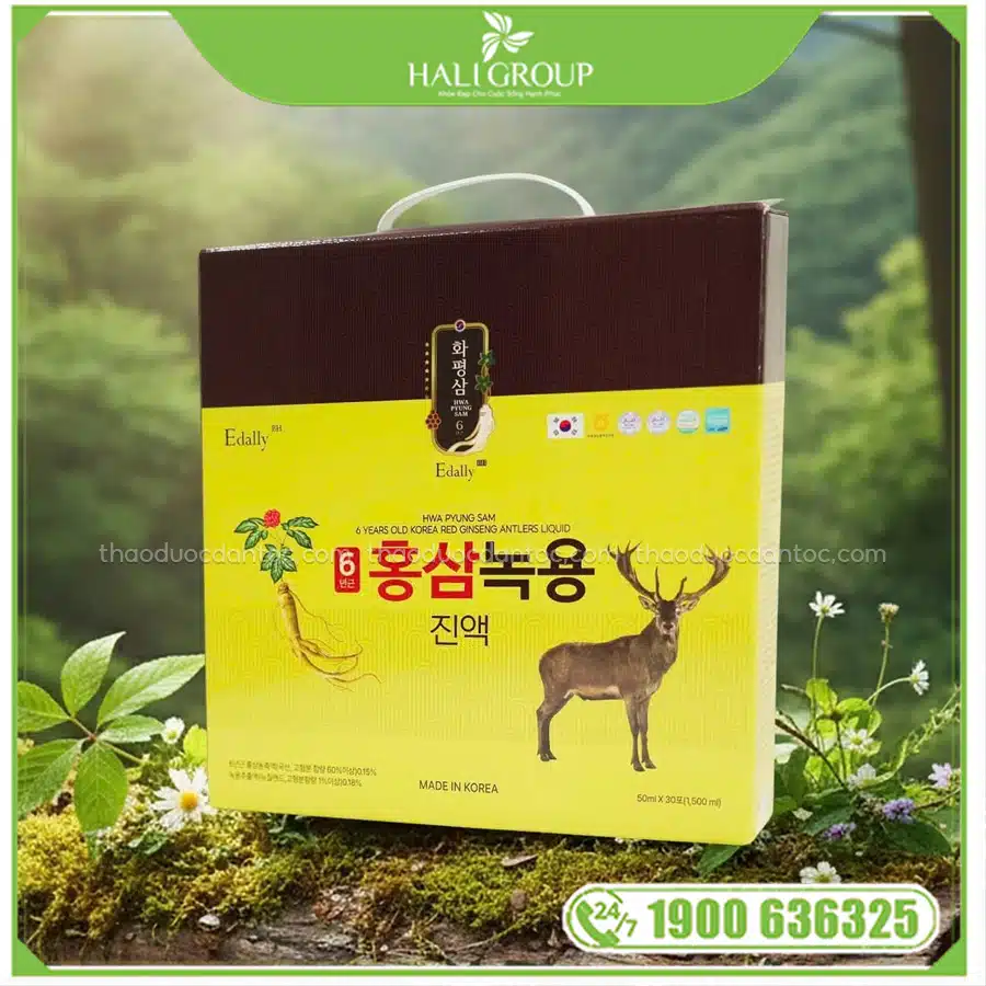 đối tượng sử dụng Nước Hồng Sâm Nhung Hươu Edally Hwa Pyung Sam 6 Years Old Korea Red Ginseng Antlers Liquid